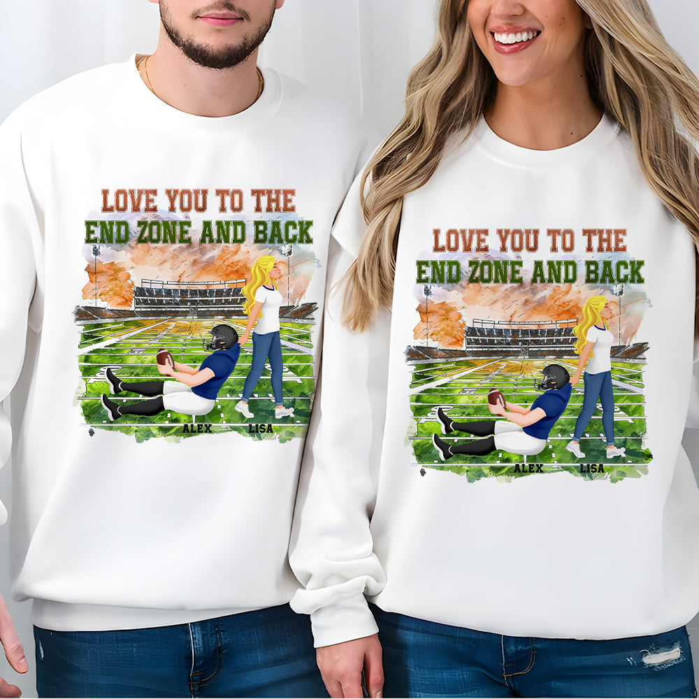 Personalized Gifts For Couple Shirt Football Lover Couple 01XQMH040125PA-Homacus
