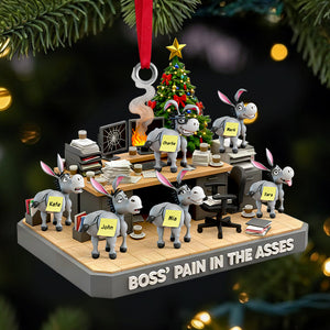 Boss’s Donkey Squad Christmas Ornament Personalized Gifts for Coworkers 02QHDT221025-Homacus