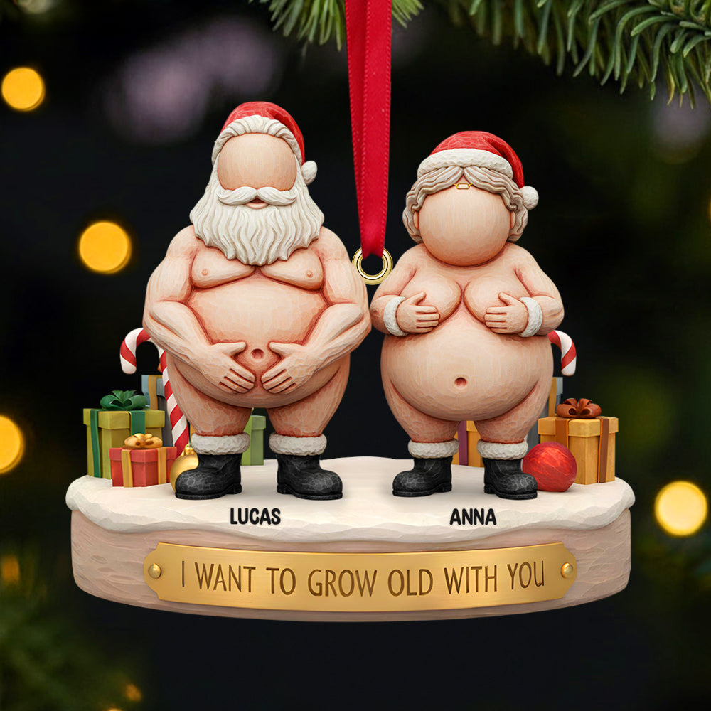 Funny Old Couple Christmas Ornament Personalized Gifts 06ohtn211125-Homacus