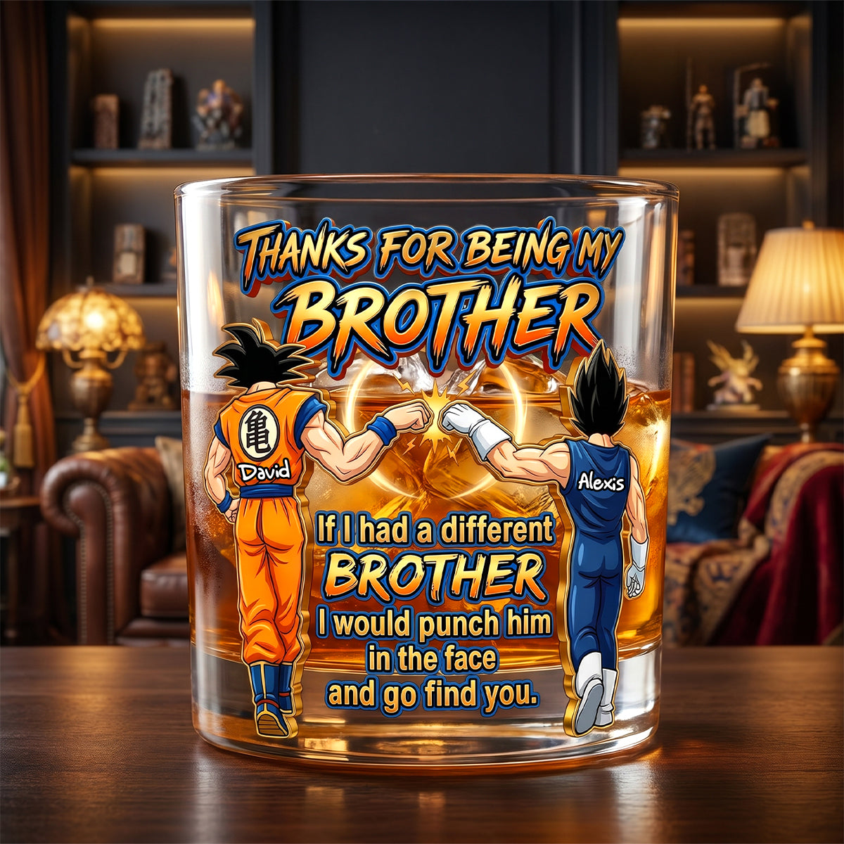 Ultimate Warriors Brothers Drinking Glass - Personalized Gifts For Brothers 03nadh060626-Homacus