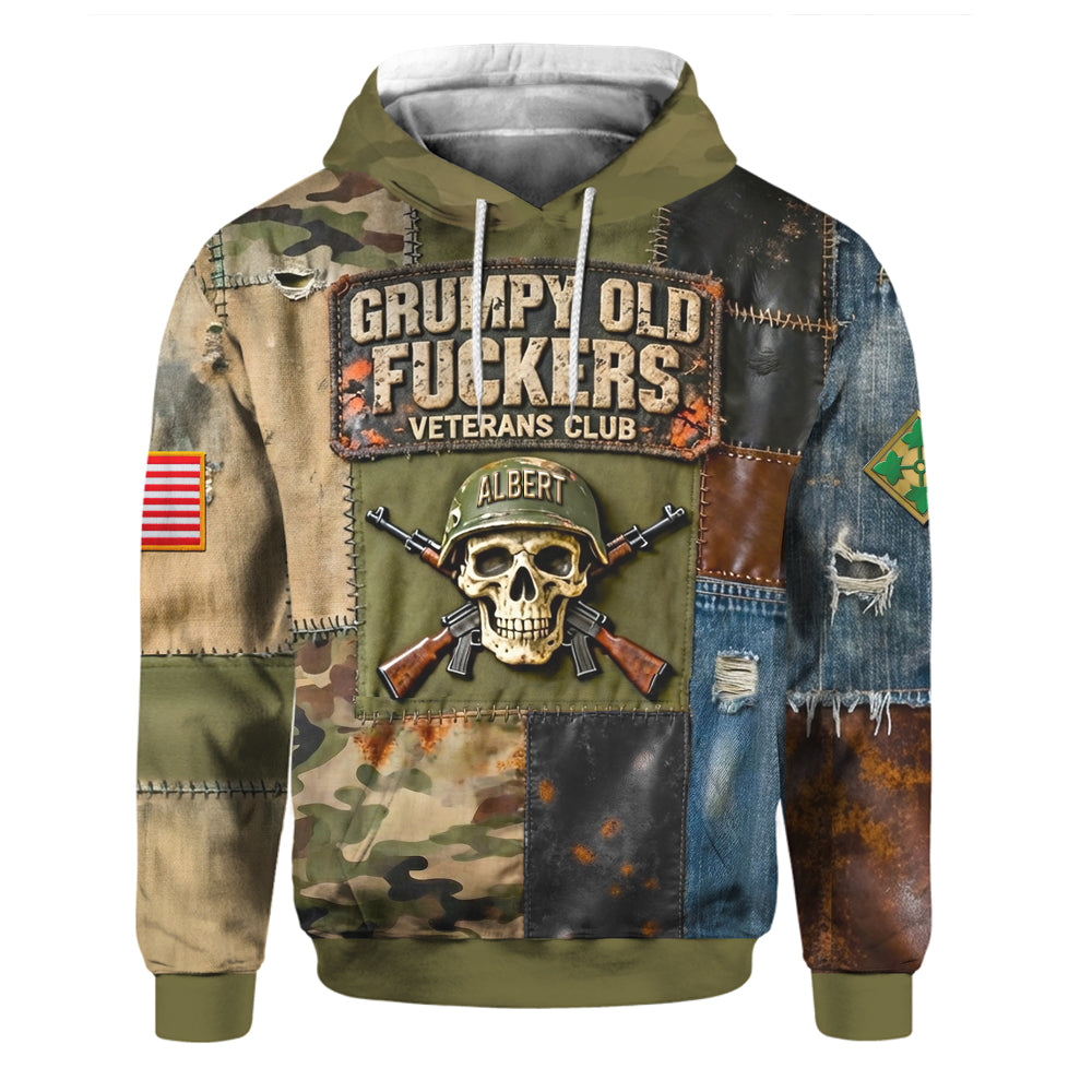 Military Skull Hoodie – Personalized Gifts For Veteran 05naqn230126-Homacus