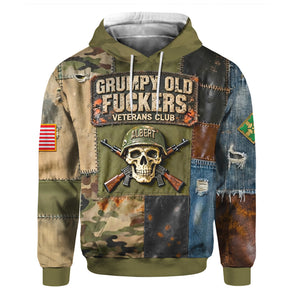 Military Skull Hoodie – Personalized Gifts For Veteran 05naqn230126-Homacus