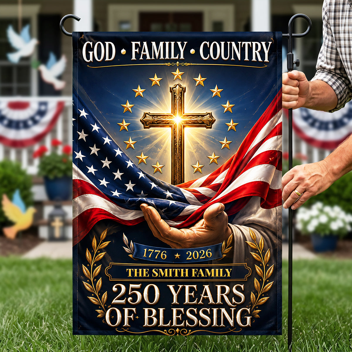 Celebrate America 250th Anniversary Garden Flag - Personalized Gifts For Family 03tota100626