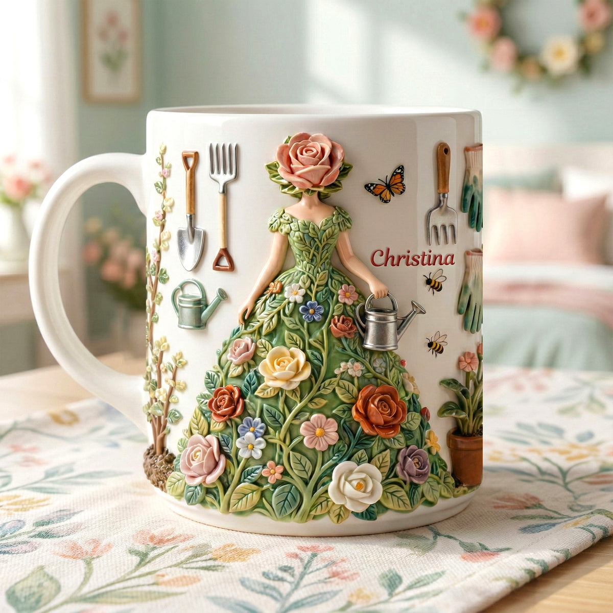 Garden Girl Coffee Mug - Personalized Gifts For Garden Lovers 01namg311225-Homacus