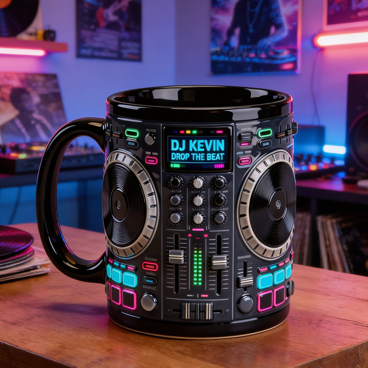 DJ Tables Coffee Mug Personalized Gifts For Disc Jockey 03natn070226 Music Lovers-Homacus