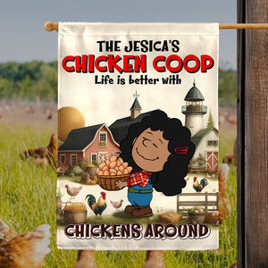 Personalized Gifts For Chicken Lover Garden Flag Farmer Chicken Eggs 01XQLU180225HG-Homacus