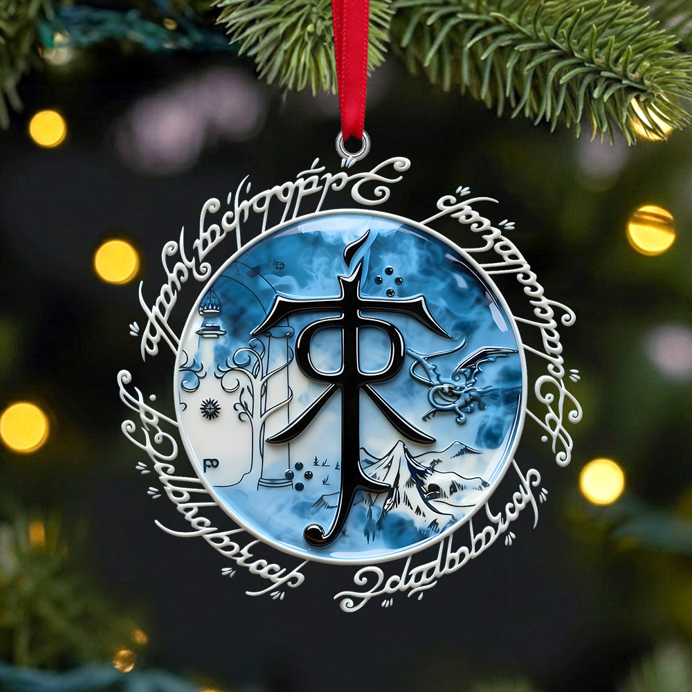 Blue Fantasy Ornament, Personalized Gifts For Movie Fans 04qhtn081025-Homacus