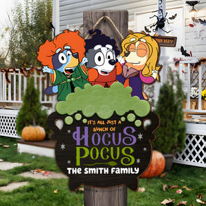 Personalized Gifts For Family Wood Sign Halloween Witches 02xqdc070824-Homacus