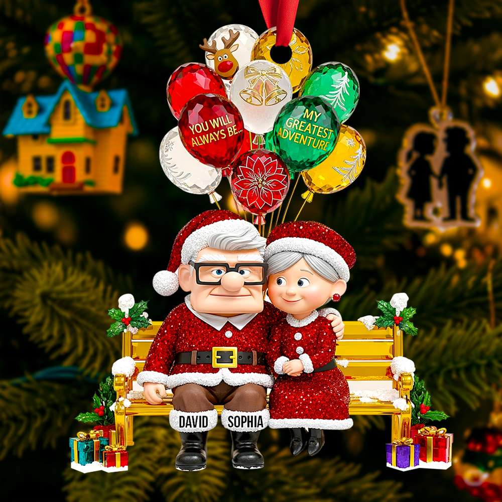 Romantic Couple Christmas Ornament - Personalized Gifts For Couple 03TGDT110825-Homacus