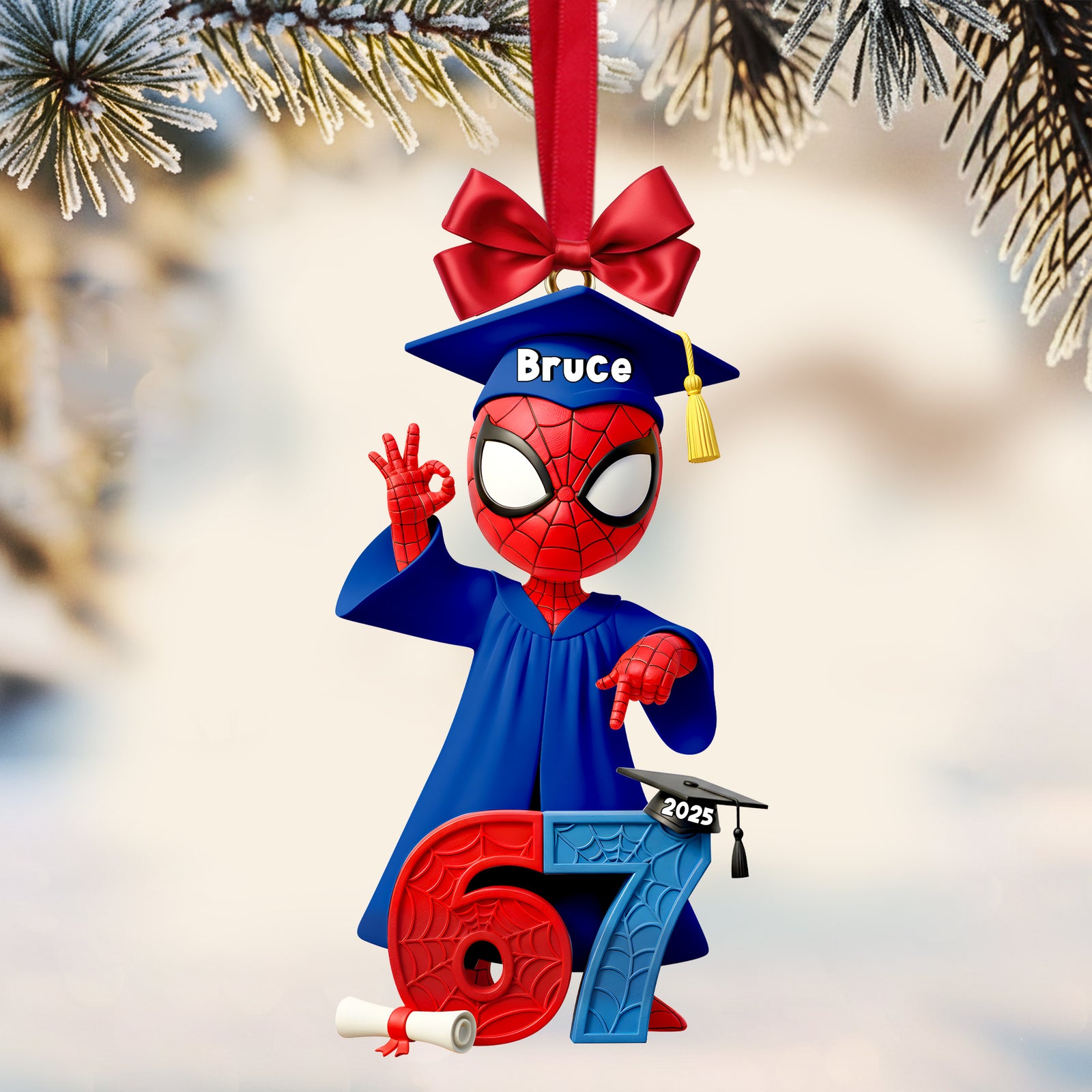 Cute Buddy Graduate Ornament - Personalized Gift For Graduation 03NALU201125-Homacus