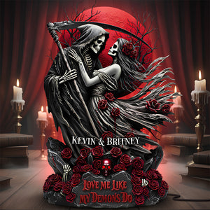 Skeleton Couple Acrylic Light Box - Personalized Gifts For Couples 05hudt091225-Homacus