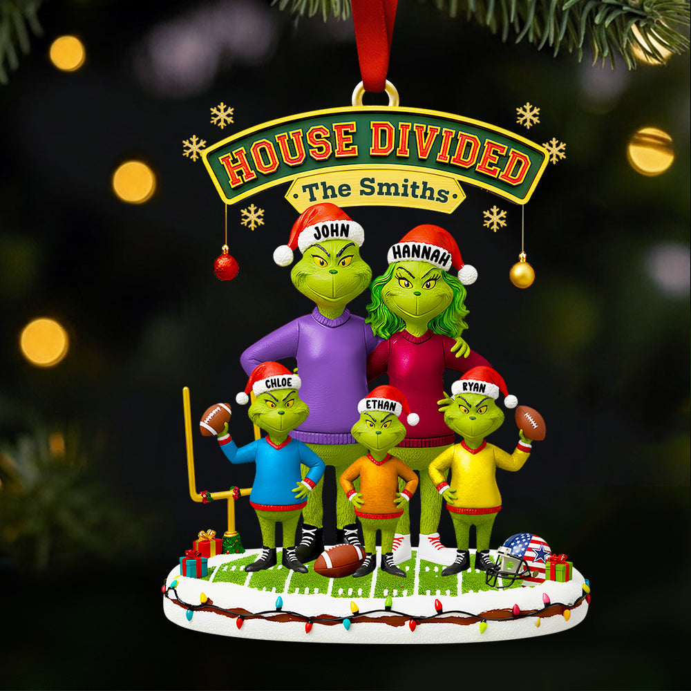 House Divided Family Christmas Ornament Personalized Gifts For Family 02HUDT031025-Homacus
