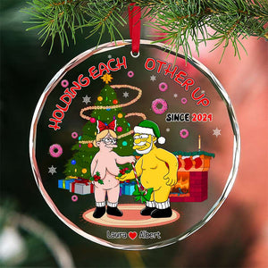 Couple Ornament - Naughty Couple - Personalized Anniversary Gifts For Couple-Homacus