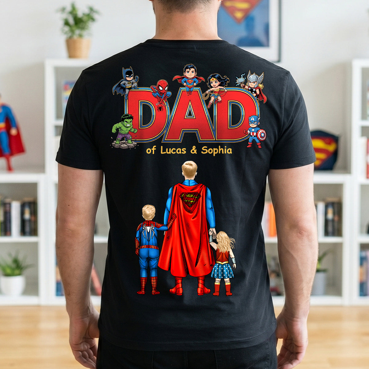Heroic Dad Shirt - Personalized Gifts For Father's Day Shirt 03HUTN040626PA-Homacus