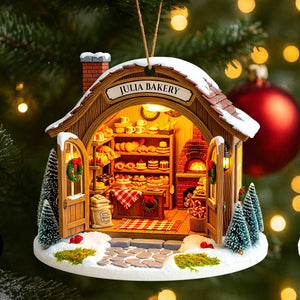 Bakery House Christmas Ornament Personalized Gifts for Bakers 02PGDT080825-Homacus