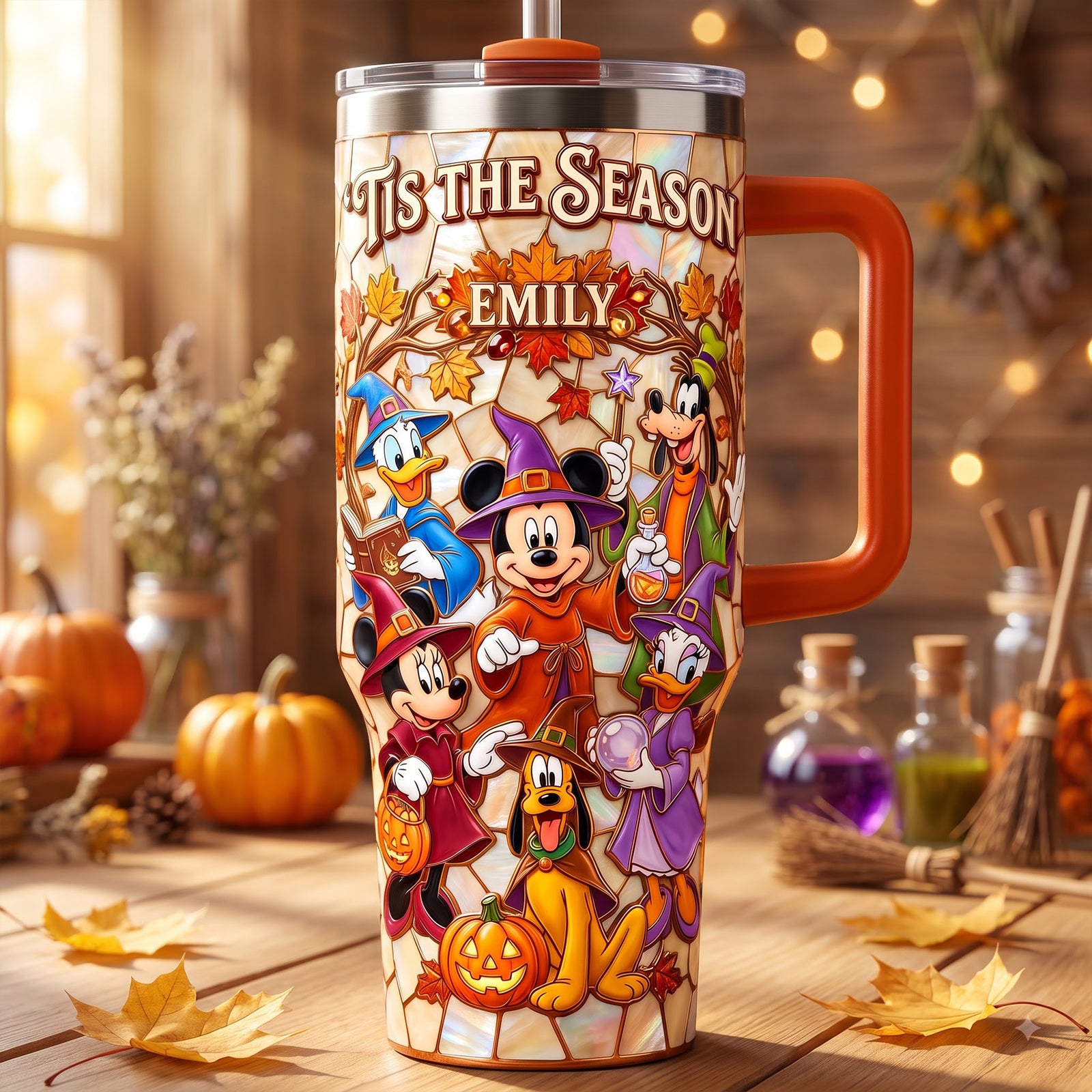 Tis The Season Tumbler With Handle - Personalized Gifts 01paqn290726-Homacus