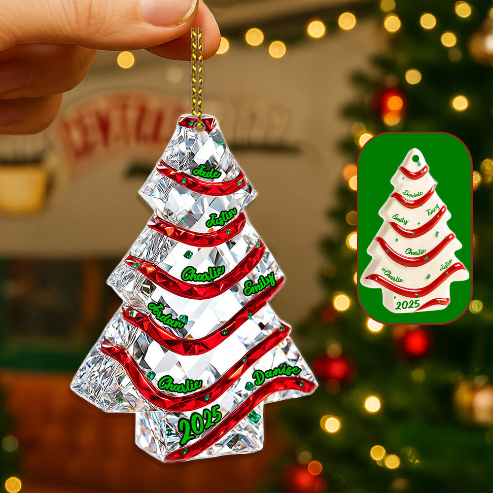 Family Ornament - Personalized Gifts For Family Christmas Ornament 03NAMG140825-Homacus