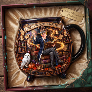 Just One More Page Ceramic Cauldron Mug - Personalized Gifts 03PATA200826
