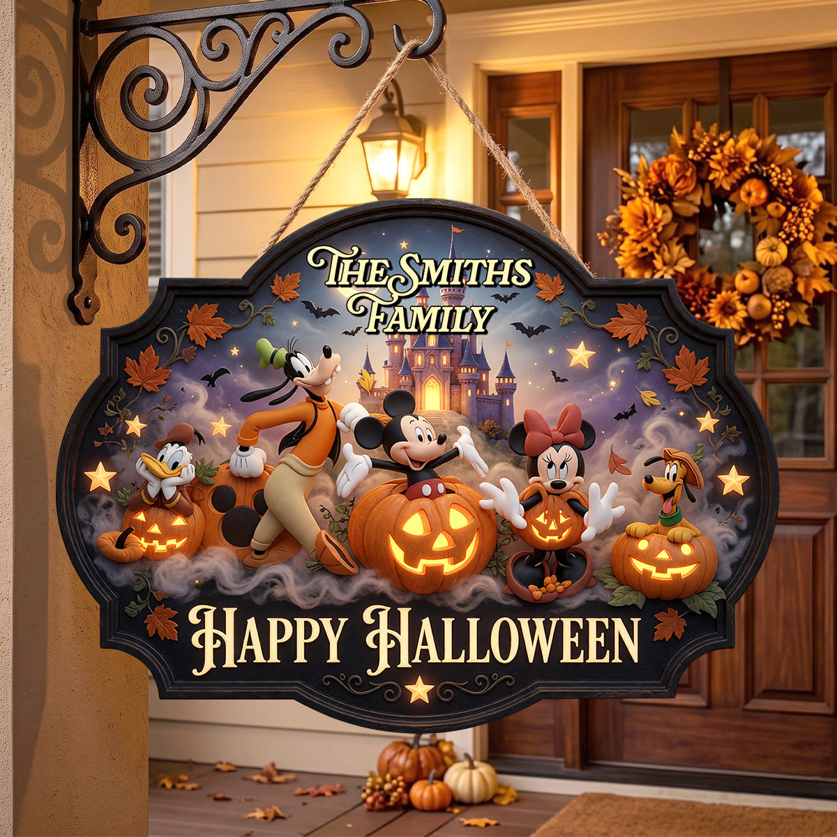 Happy Halloween Acrylic Sign - Personalized Halloween Gifts For Family 03natn060826