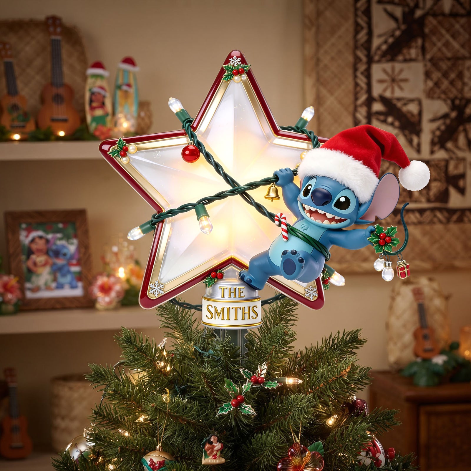 Mischievous Tree Topper Personalized Christmas Gifts 04HALU150826-Homacus