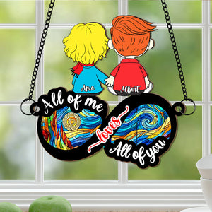 Personalized Gift For Couple Suncatcher Ornament Holding Hand Couple 04XQLU020225HG-Homacus