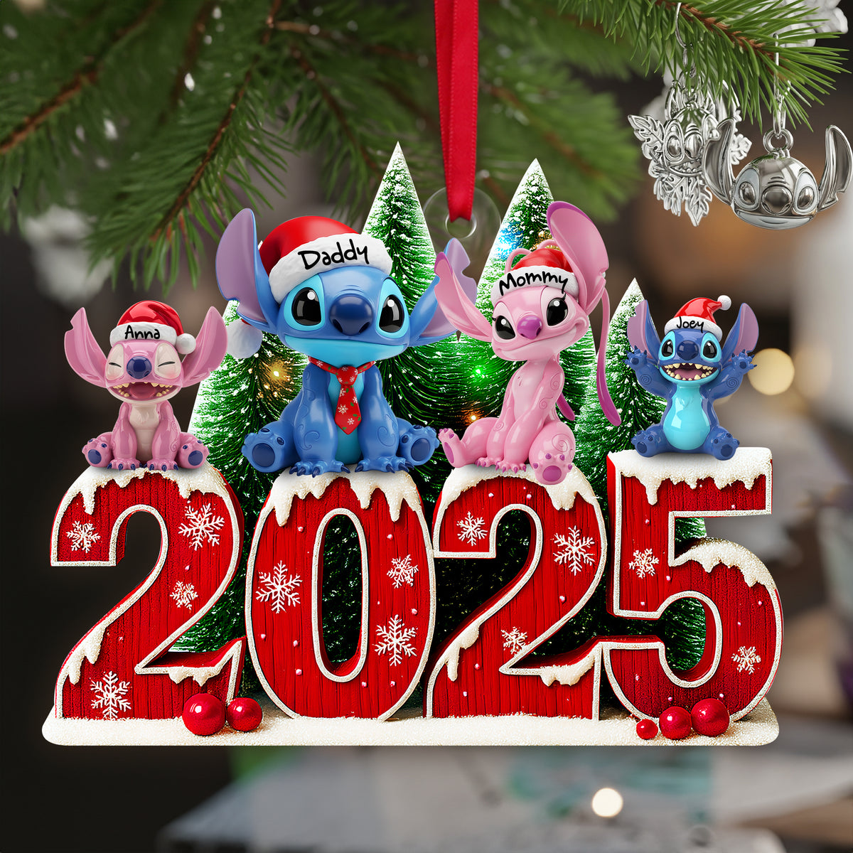 Adorable Alien Family Ornament - Personalized Christmas Gifts For Family 01OHLU040925-Homacus