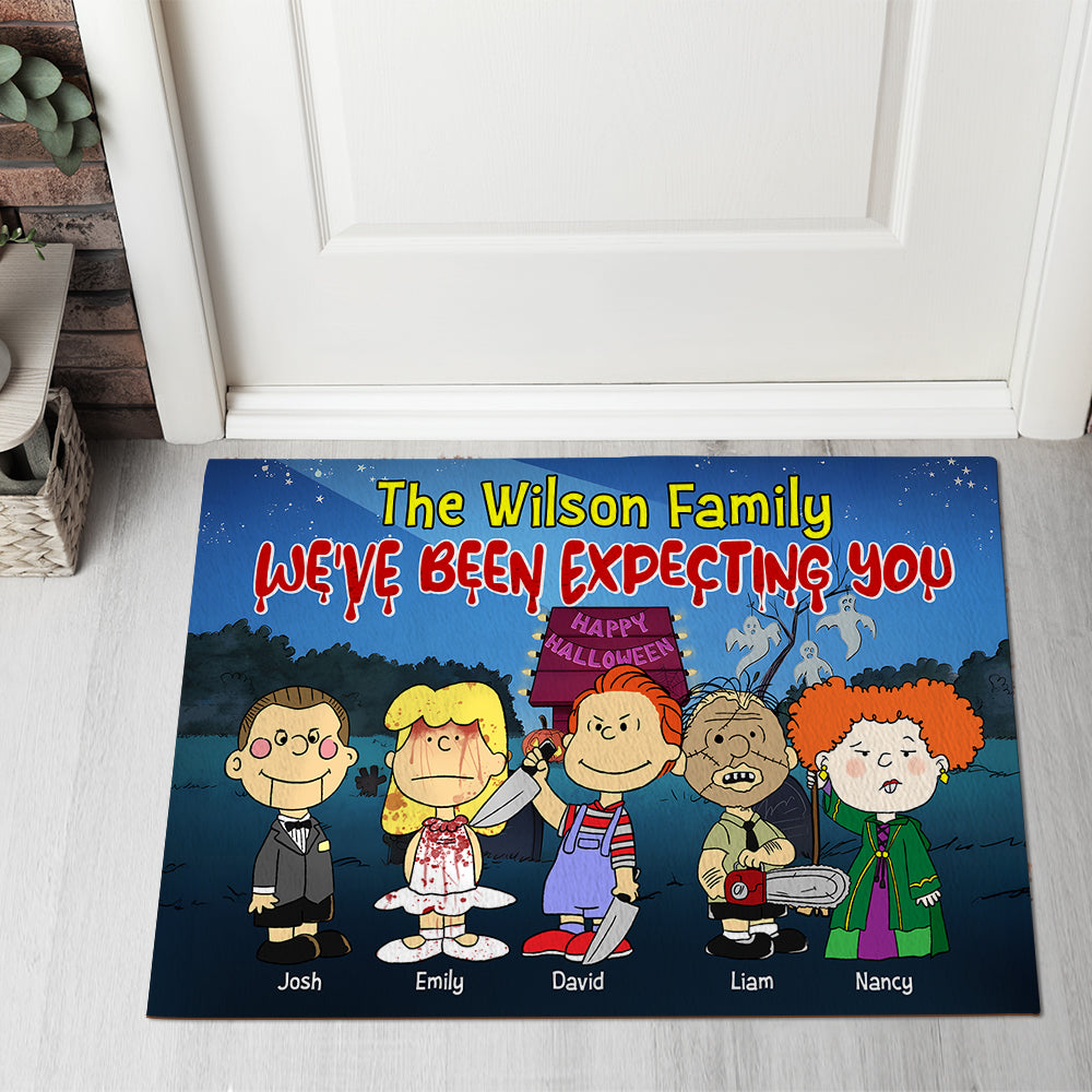 Personalized Gifts For Family Doormat, Scary Halloween Costume 01NAPU220824HG-Homacus