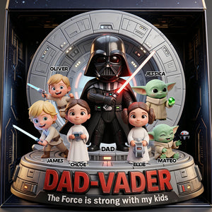 Space Warrior Dad Acrylic Plaque Personalized Gifts For Dad 01PADT050326-Homacus