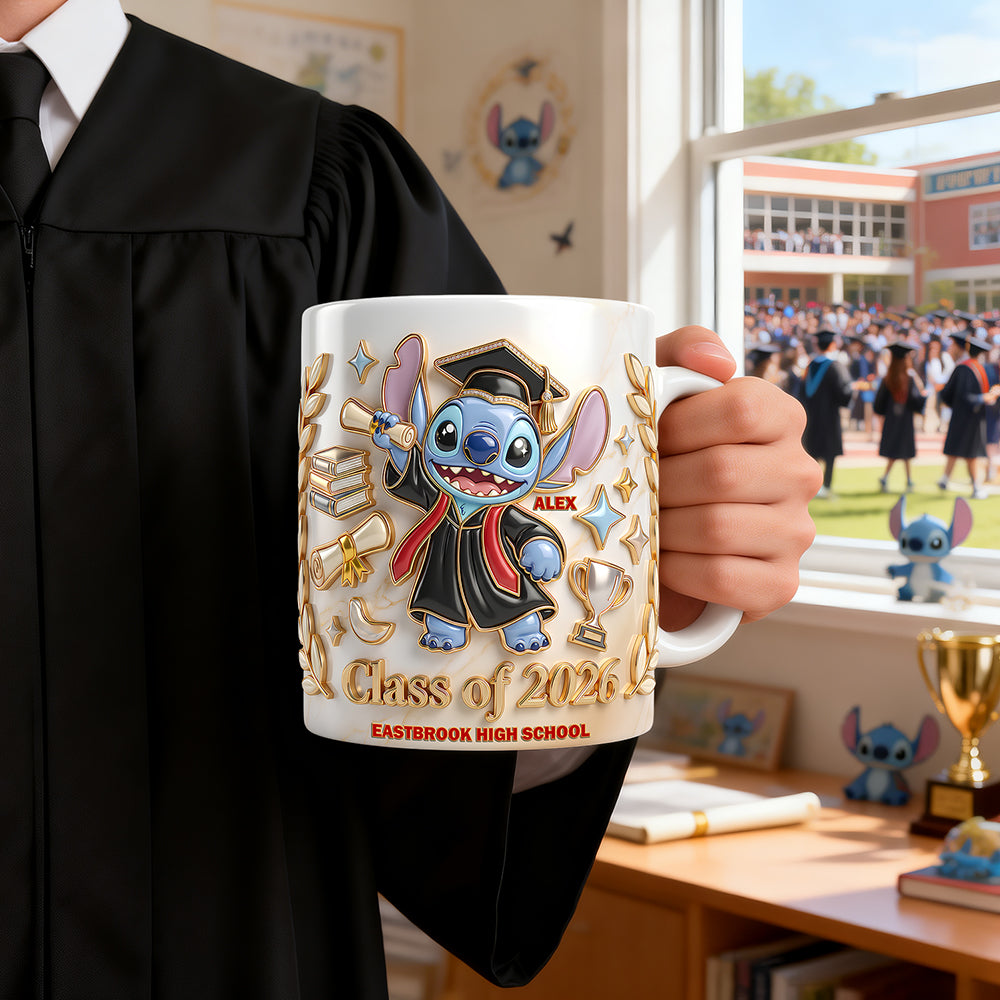 Lovely Alien Celebrate Graduation Coffee Mug - Personalized Gifts For Graduates 03nadt210426-Homacus
