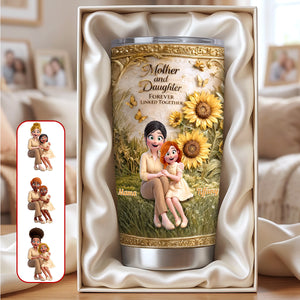 Forever Linked Mom & Daughter Tumbler - Personalized Gift For Mom 01TOMG060326-Homacus