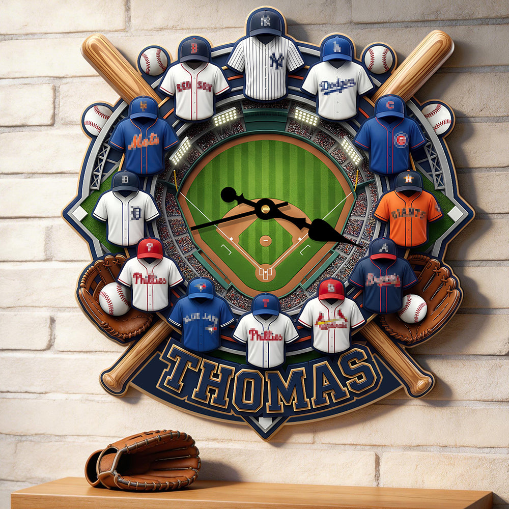 Personalized Gifts For Sport Lovers Acrylic Hanging Wall Clock 01hudt200326-Homacus