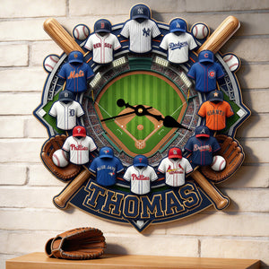 Personalized Gifts For Sport Lovers Acrylic Hanging Wall Clock 01hudt200326-Homacus