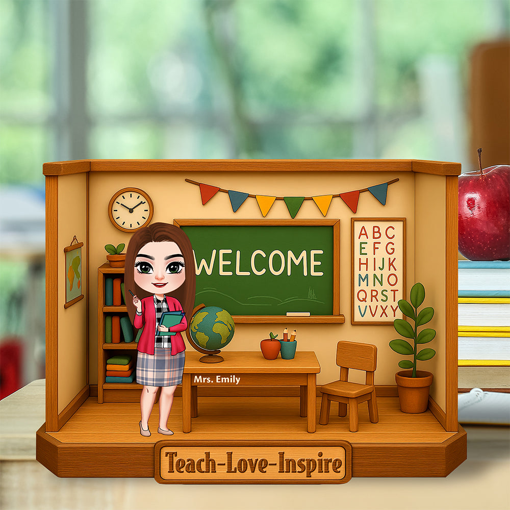 Teacher Love Inspire Plaque - Personalized Gifts For Teacher 04naqn160425-Homacus