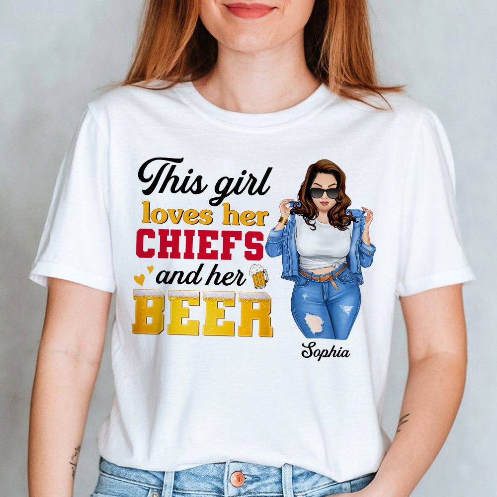 Custom Team Logo Gifts For Football Fan Shirt 03BHTN010223TM American Football Girl-Homacus