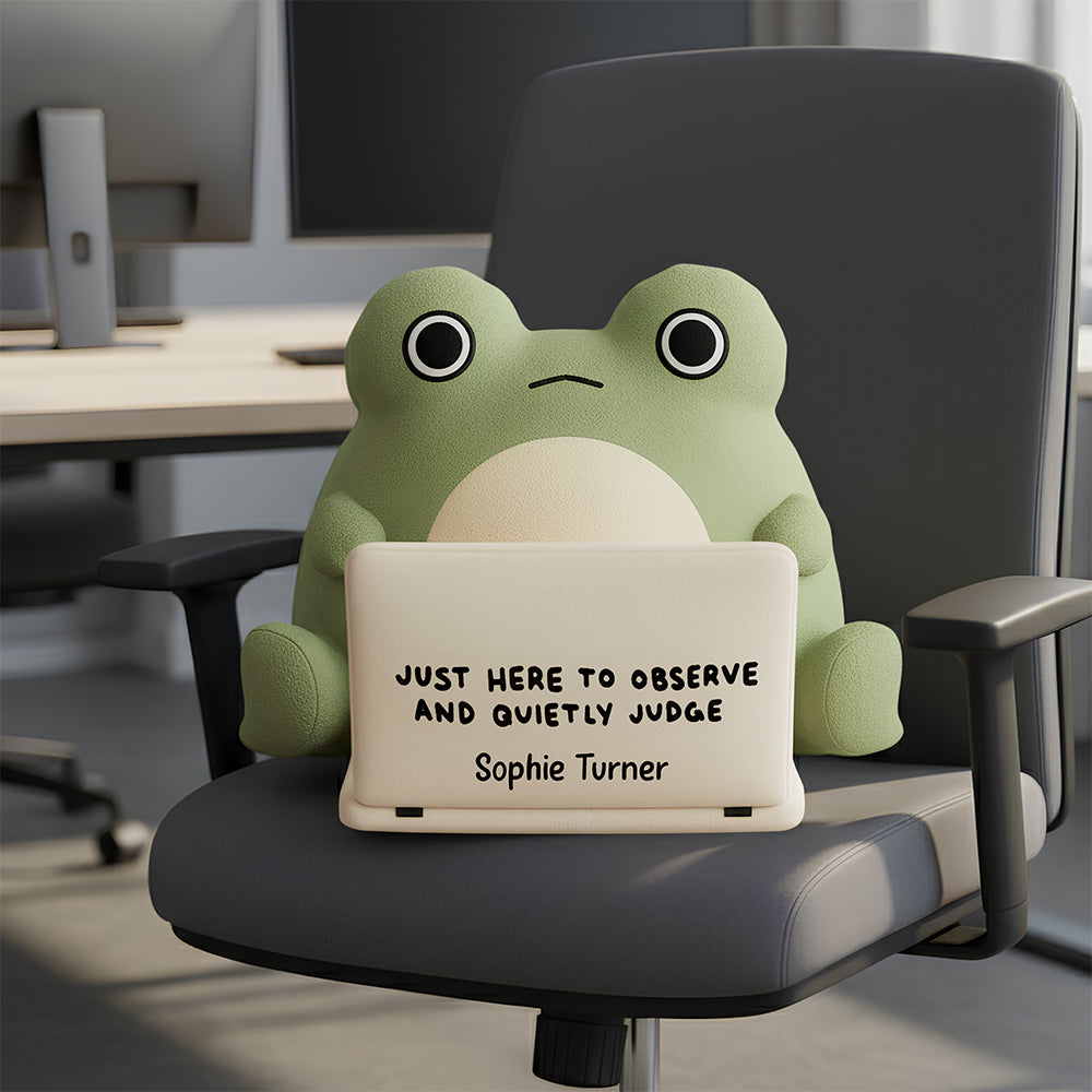 Frog Coworker Pillow Personalized Gifts For Coworker 07KIDT201125-Homacus