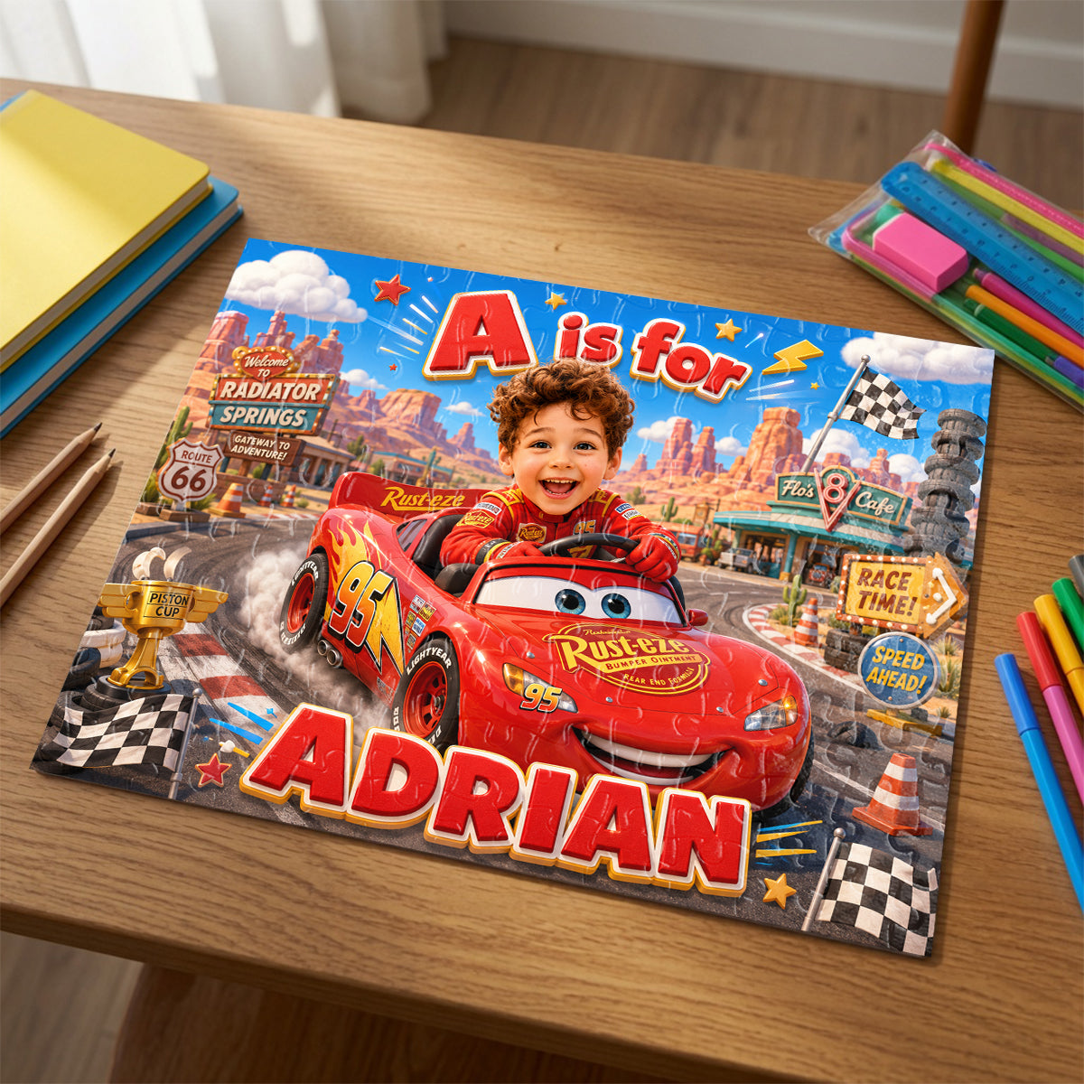 Little Racer Jigsaw Puzzle - Custom Photo Gifts For Kids 01natn130726-Homacus