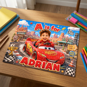Little Racer Jigsaw Puzzle - Custom Photo Gifts For Kids 01natn130726