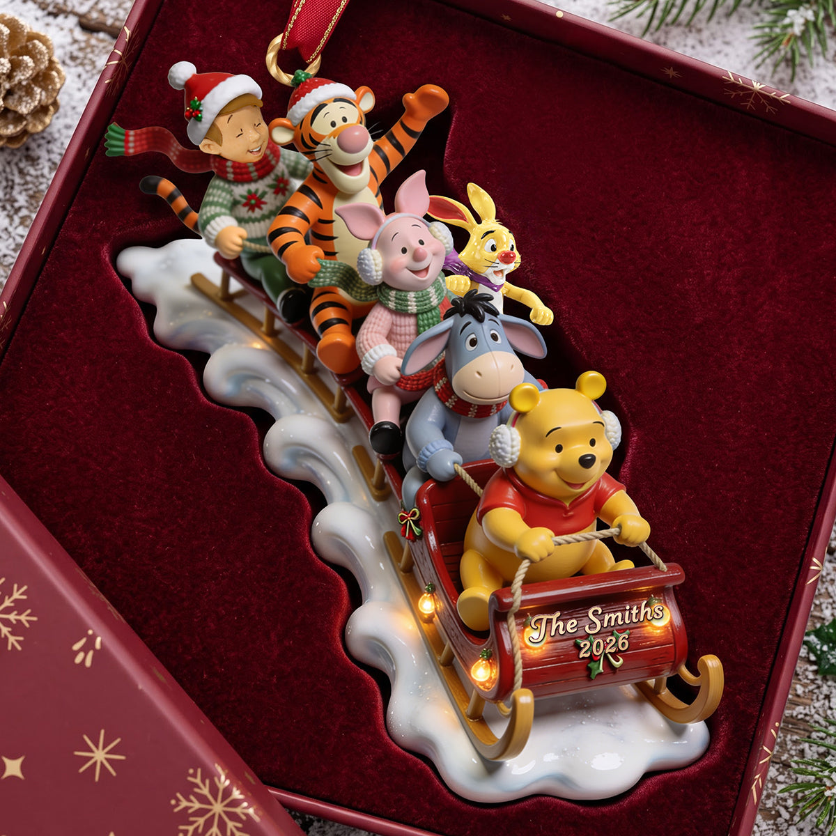 Jolly Snow Ride Acrylic Ornament, Personalized Gifts For Christmas 03qhta040926-Homacus