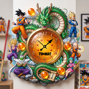 Power Acrylic Hanging Wall Clock Personalized Gifts 01TYLU230726-Homacus