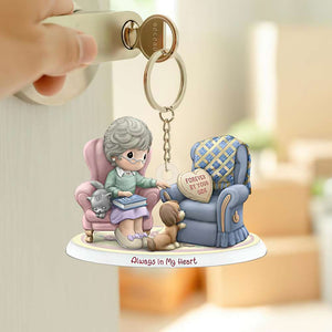 Personalized Gifts For Heaven Couple Keychain 02OHDT140125-Homacus