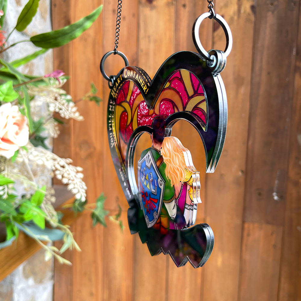 Personalized Gifts For Couple Suncatcher Ornament 02hupu180524hh-Homacus