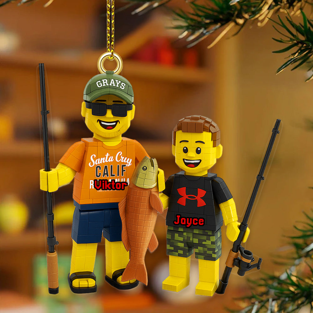 Personalized Gifts For Fishing Lovers, Fishing Custom Photo Acrylic Ornament 04pgmg120925-Homacus