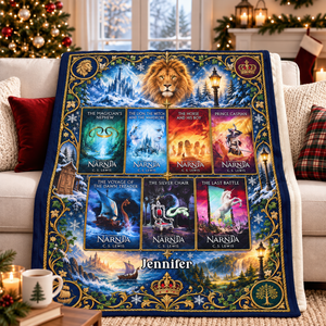 Magical Kingdom Book Collection Blanket - Personalized Gifts For Fantasy Lovers 07naqn081026-Homacus