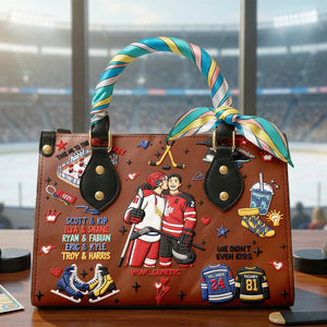 Winter Sports Love Leather Bag - Personalized Gift For Sport Lovers 05NAQN270126-Homacus