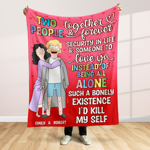 Personalized Gifts For Couple Blanket 01hupu040225hg Together Forever-Homacus