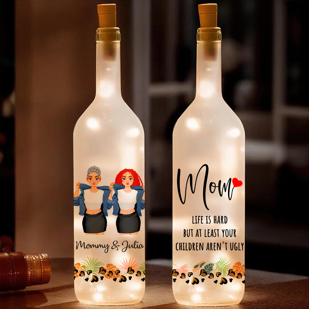 Personalized Gifts For Mom Daughter Bottle Lamp Like Mother Like Daughter 03NADT130225PA-Homacus