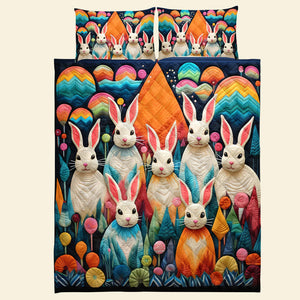 Gifts For Rabbit Lovers Quilt Bed Set 06qnqn041124-Homacus