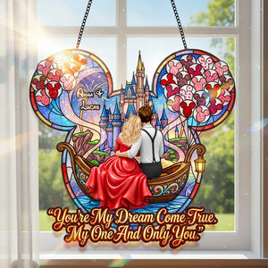 Dreamy Couple Boat Suncatcher - Personalized Gifts For Couples 05HUTN131225-Homacus