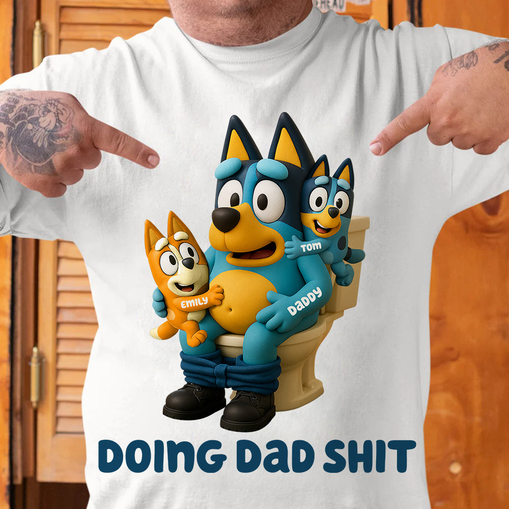 Dad And Kids Shirt - Personalized Gifts For Dad 02OHDT170525-Homacus