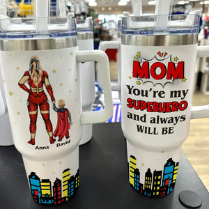 Super Mom Tumbler Cup - Personalized Mother's Day Gifts For Mom-Homacus